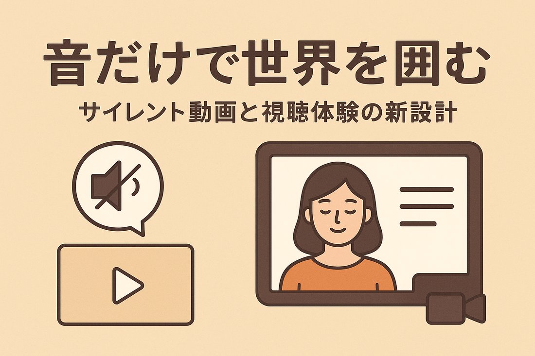 音だけで世界を囲む — サイレント動画
